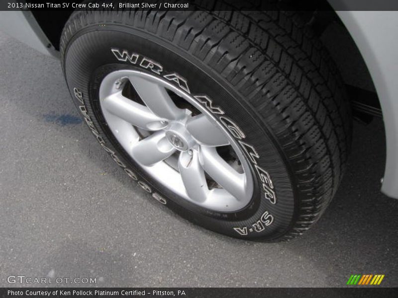 Brilliant Silver / Charcoal 2013 Nissan Titan SV Crew Cab 4x4