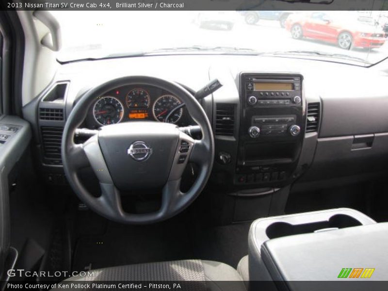 Brilliant Silver / Charcoal 2013 Nissan Titan SV Crew Cab 4x4
