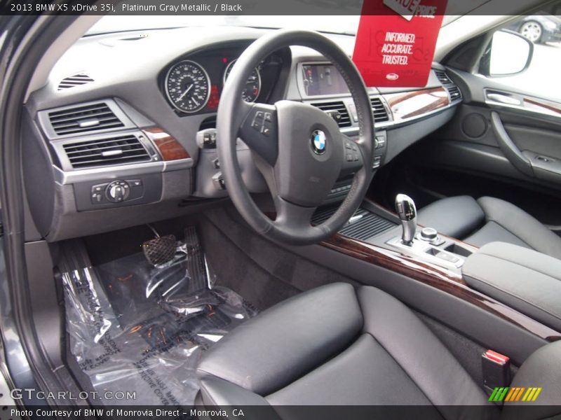Platinum Gray Metallic / Black 2013 BMW X5 xDrive 35i