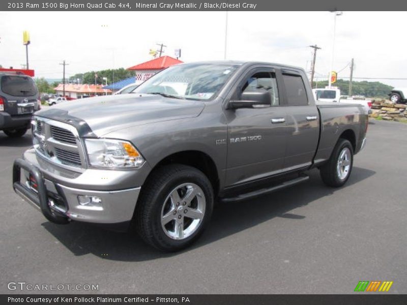 Mineral Gray Metallic / Black/Diesel Gray 2013 Ram 1500 Big Horn Quad Cab 4x4