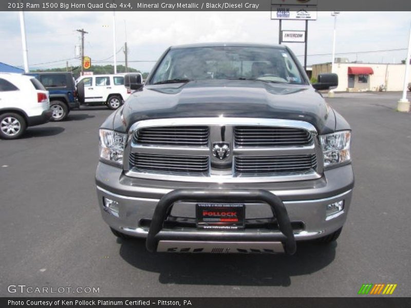 Mineral Gray Metallic / Black/Diesel Gray 2013 Ram 1500 Big Horn Quad Cab 4x4