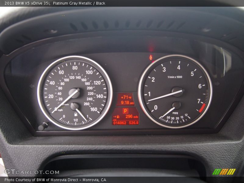 Platinum Gray Metallic / Black 2013 BMW X5 xDrive 35i
