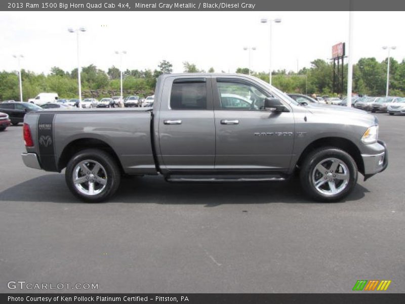 Mineral Gray Metallic / Black/Diesel Gray 2013 Ram 1500 Big Horn Quad Cab 4x4