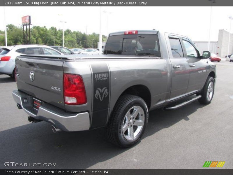 Mineral Gray Metallic / Black/Diesel Gray 2013 Ram 1500 Big Horn Quad Cab 4x4