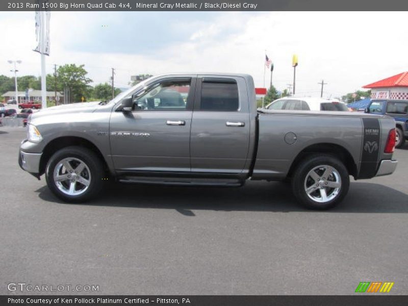 Mineral Gray Metallic / Black/Diesel Gray 2013 Ram 1500 Big Horn Quad Cab 4x4