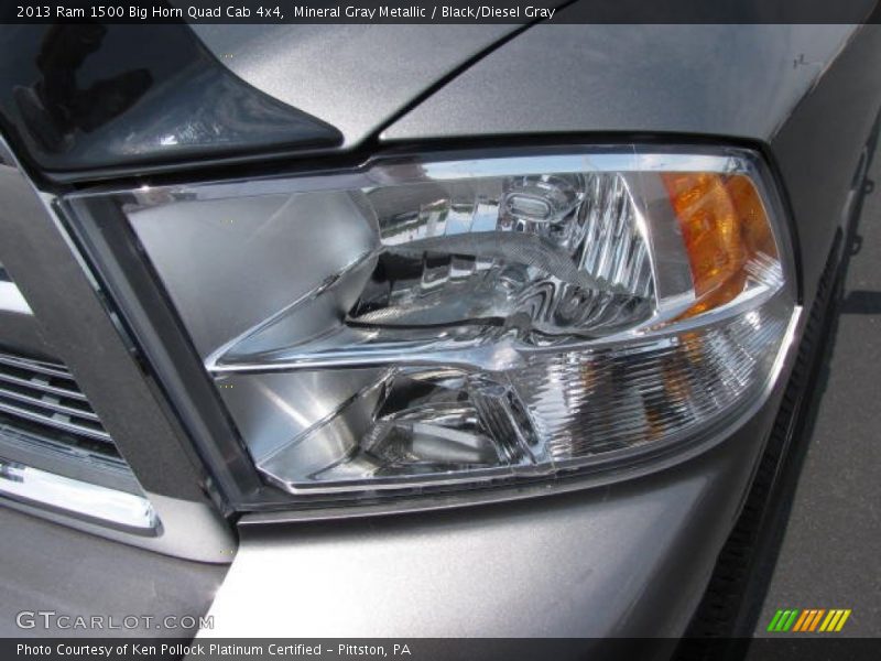 Mineral Gray Metallic / Black/Diesel Gray 2013 Ram 1500 Big Horn Quad Cab 4x4