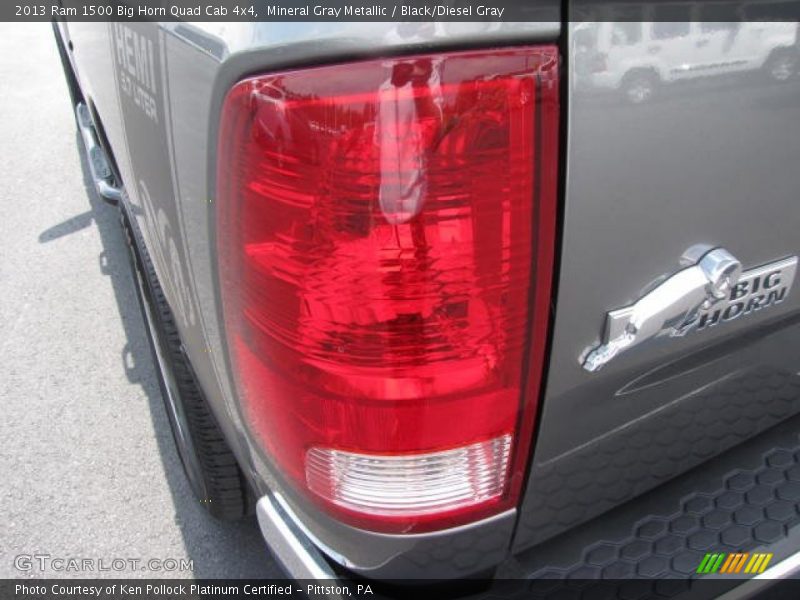Mineral Gray Metallic / Black/Diesel Gray 2013 Ram 1500 Big Horn Quad Cab 4x4