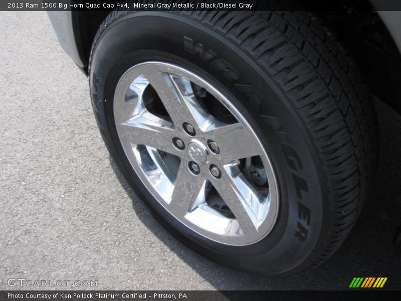 Mineral Gray Metallic / Black/Diesel Gray 2013 Ram 1500 Big Horn Quad Cab 4x4