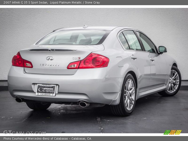 Liquid Platinum Metallic / Stone Gray 2007 Infiniti G 35 S Sport Sedan