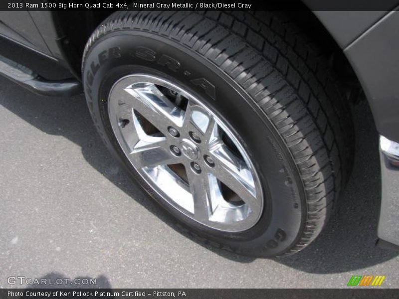 Mineral Gray Metallic / Black/Diesel Gray 2013 Ram 1500 Big Horn Quad Cab 4x4