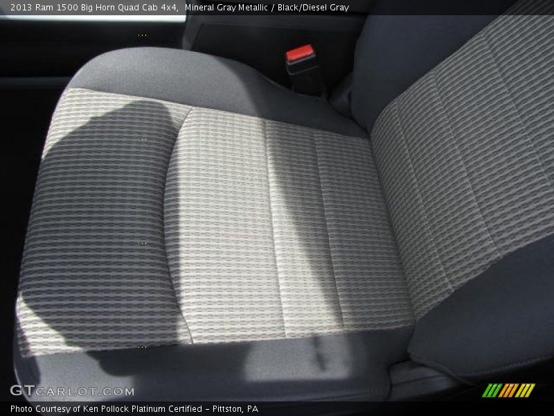 Mineral Gray Metallic / Black/Diesel Gray 2013 Ram 1500 Big Horn Quad Cab 4x4