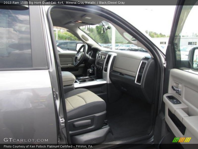 Mineral Gray Metallic / Black/Diesel Gray 2013 Ram 1500 Big Horn Quad Cab 4x4
