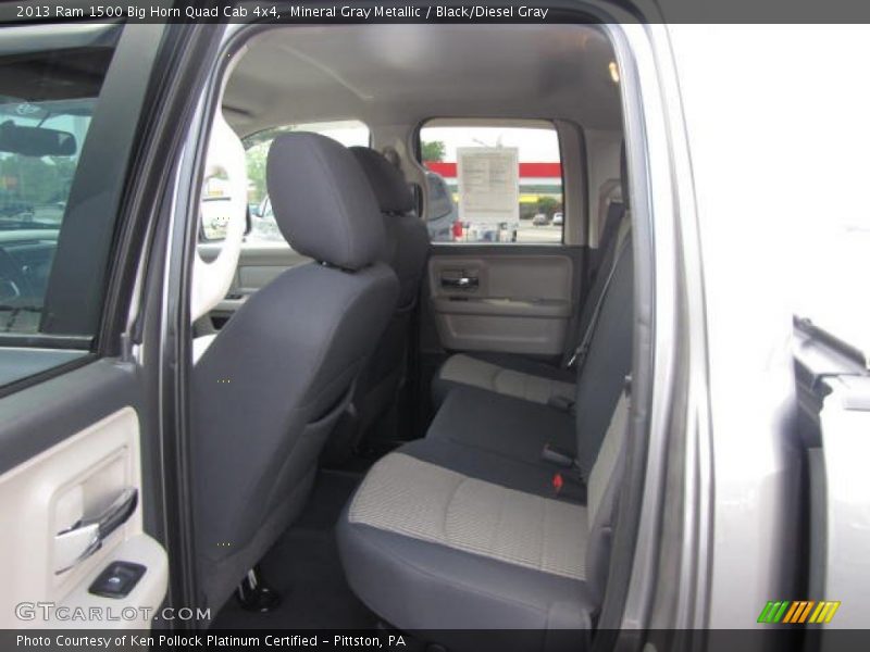 Mineral Gray Metallic / Black/Diesel Gray 2013 Ram 1500 Big Horn Quad Cab 4x4