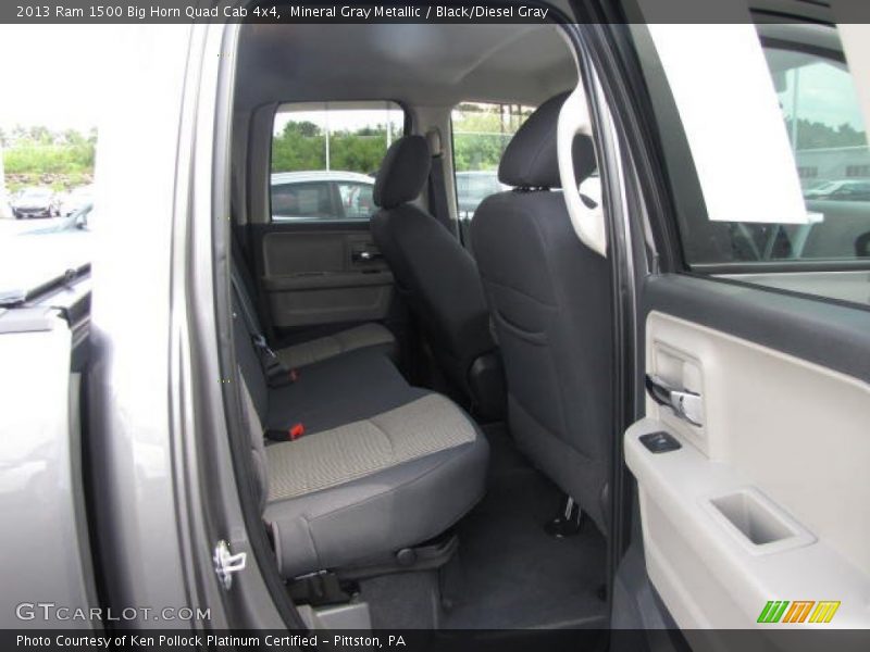 Mineral Gray Metallic / Black/Diesel Gray 2013 Ram 1500 Big Horn Quad Cab 4x4