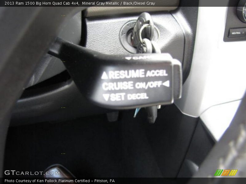 Mineral Gray Metallic / Black/Diesel Gray 2013 Ram 1500 Big Horn Quad Cab 4x4