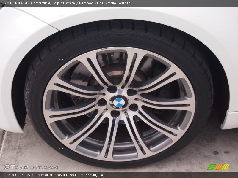 Alpine White / Bamboo Beige Novillo Leather 2011 BMW M3 Convertible