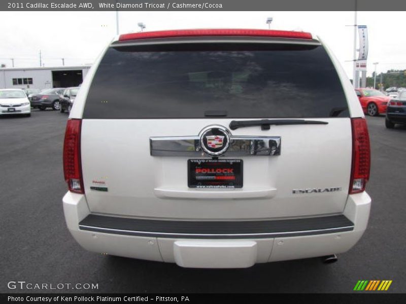 White Diamond Tricoat / Cashmere/Cocoa 2011 Cadillac Escalade AWD