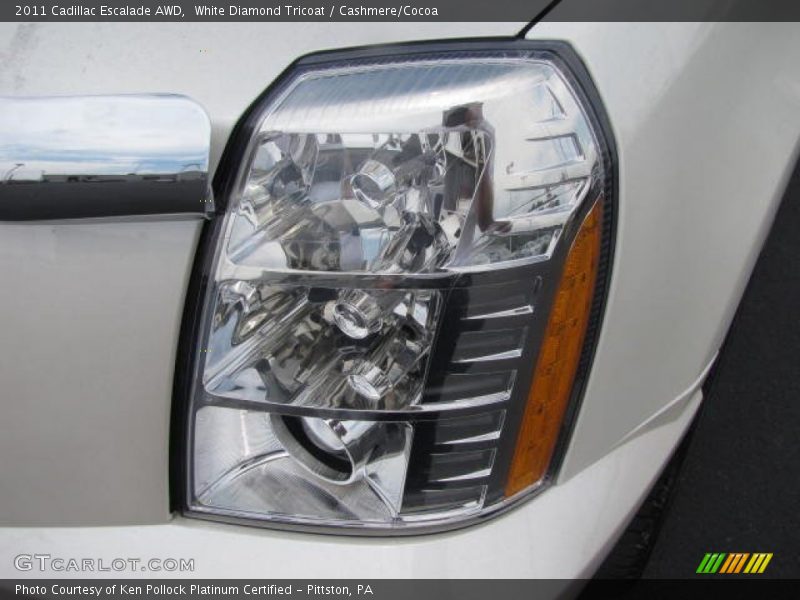 White Diamond Tricoat / Cashmere/Cocoa 2011 Cadillac Escalade AWD