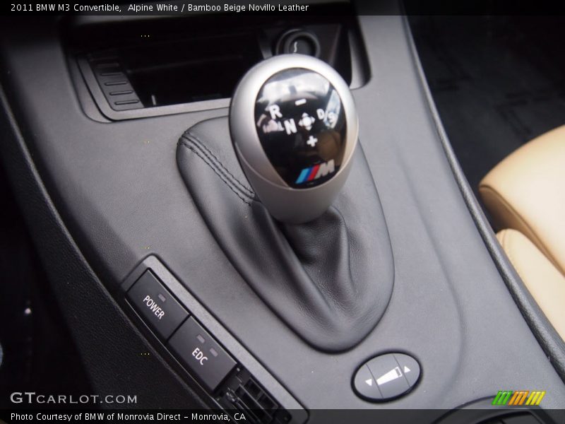 Alpine White / Bamboo Beige Novillo Leather 2011 BMW M3 Convertible