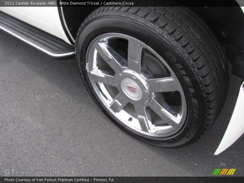 White Diamond Tricoat / Cashmere/Cocoa 2011 Cadillac Escalade AWD
