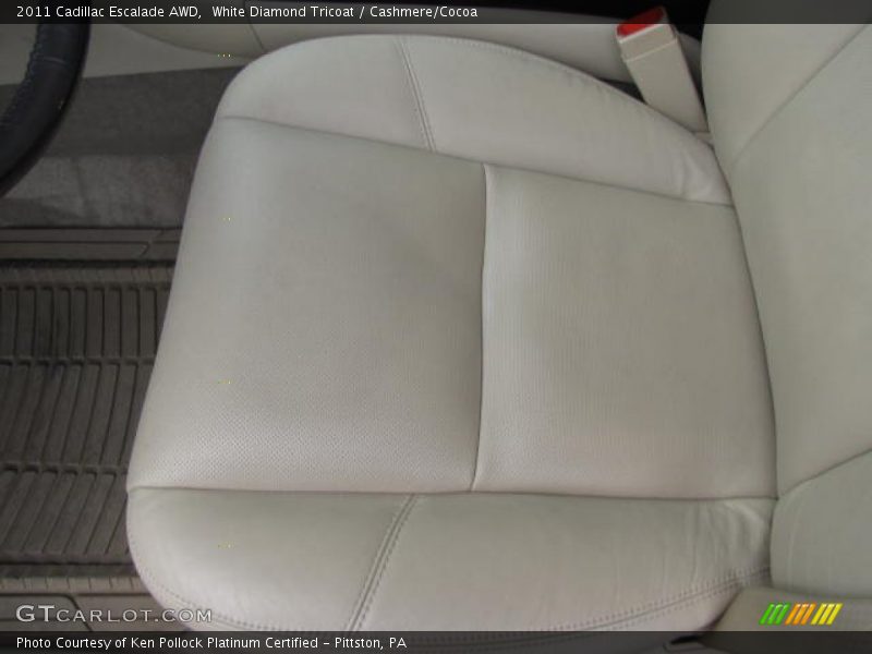 White Diamond Tricoat / Cashmere/Cocoa 2011 Cadillac Escalade AWD