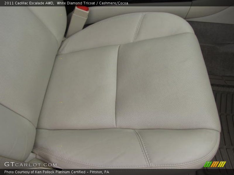 White Diamond Tricoat / Cashmere/Cocoa 2011 Cadillac Escalade AWD