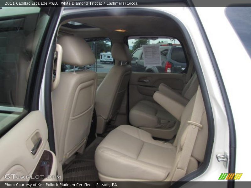 White Diamond Tricoat / Cashmere/Cocoa 2011 Cadillac Escalade AWD