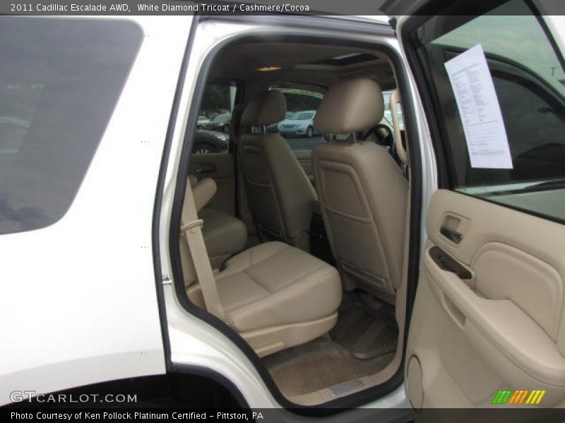White Diamond Tricoat / Cashmere/Cocoa 2011 Cadillac Escalade AWD