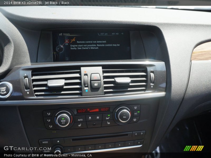 Jet Black / Black 2014 BMW X3 xDrive28i
