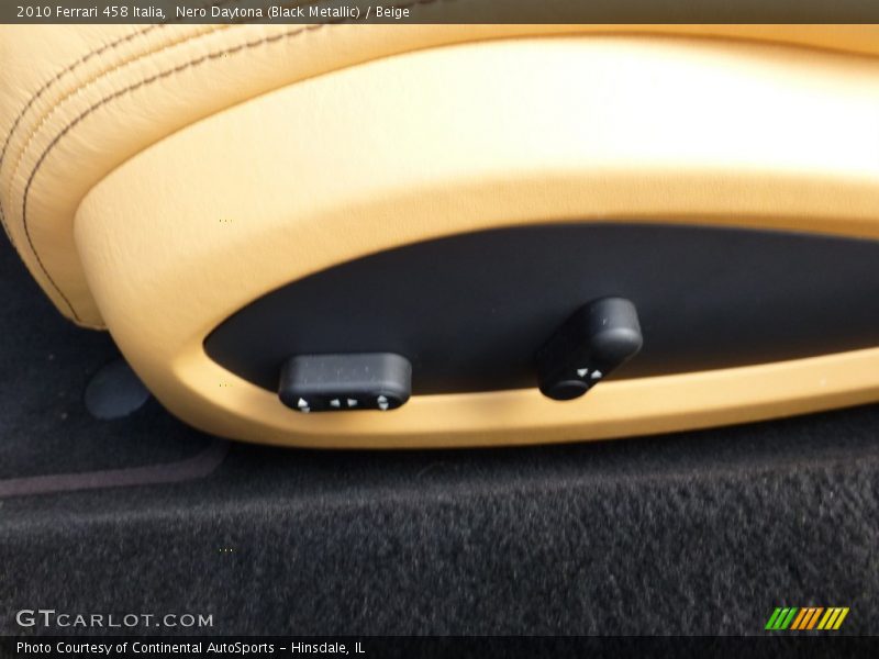 Nero Daytona (Black Metallic) / Beige 2010 Ferrari 458 Italia