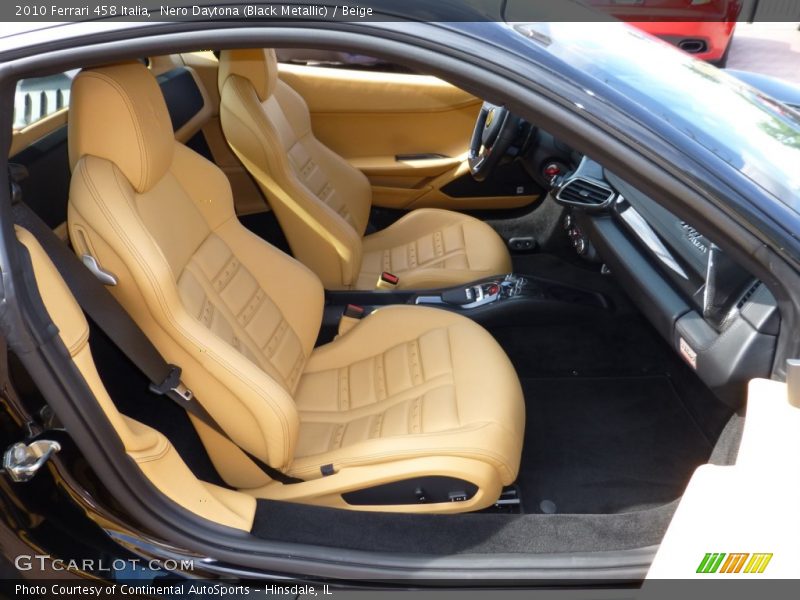 Front Seat of 2010 458 Italia