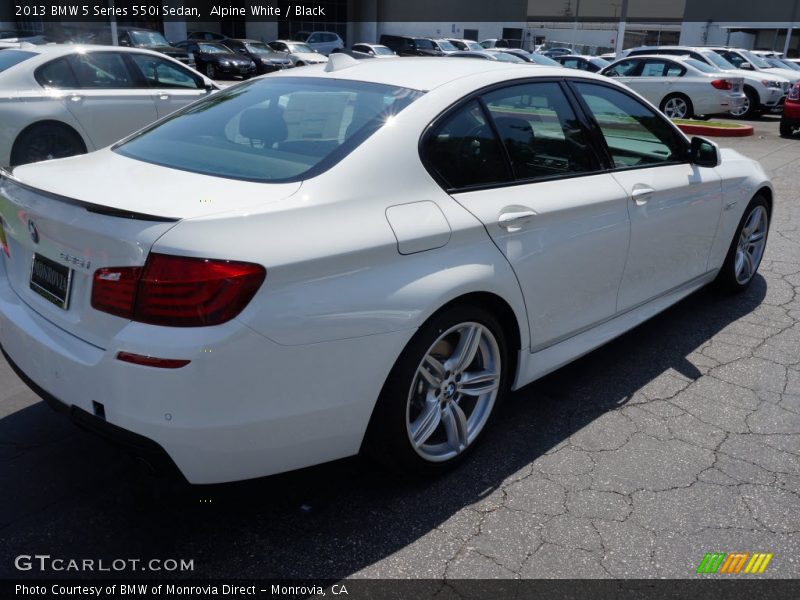 Alpine White / Black 2013 BMW 5 Series 550i Sedan