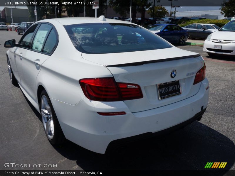 Alpine White / Black 2013 BMW 5 Series 550i Sedan