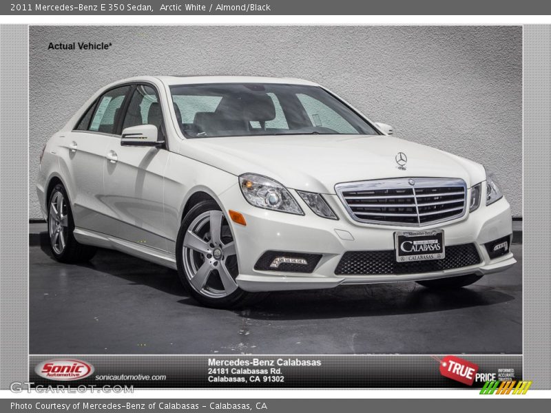 Arctic White / Almond/Black 2011 Mercedes-Benz E 350 Sedan