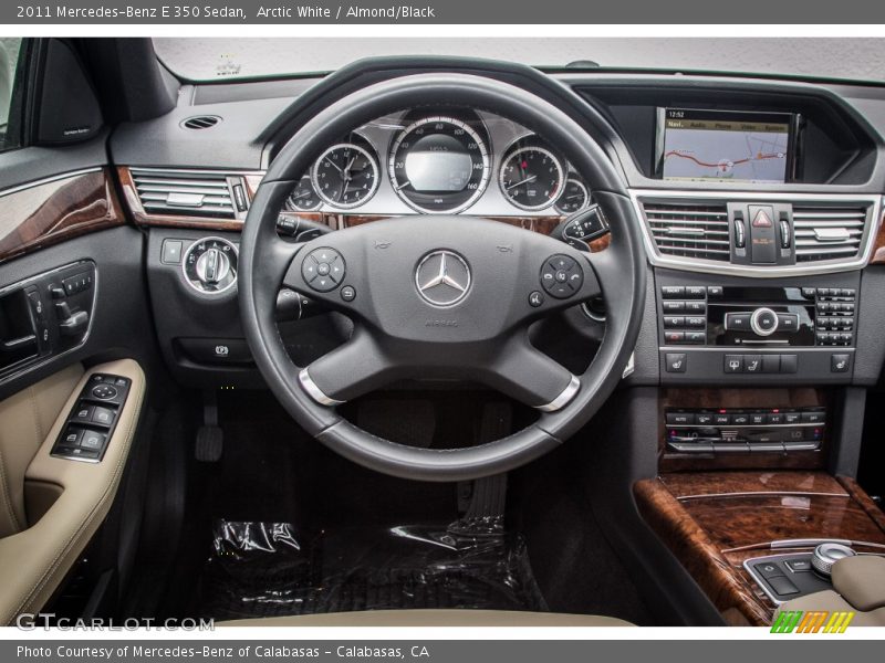 Arctic White / Almond/Black 2011 Mercedes-Benz E 350 Sedan