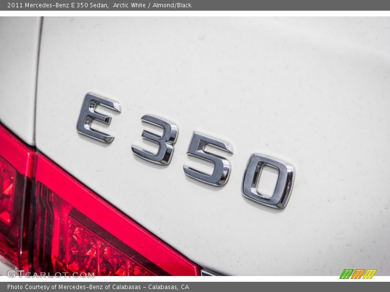 Arctic White / Almond/Black 2011 Mercedes-Benz E 350 Sedan