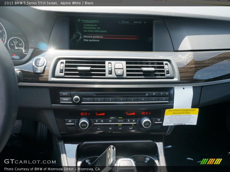 Alpine White / Black 2013 BMW 5 Series 550i Sedan