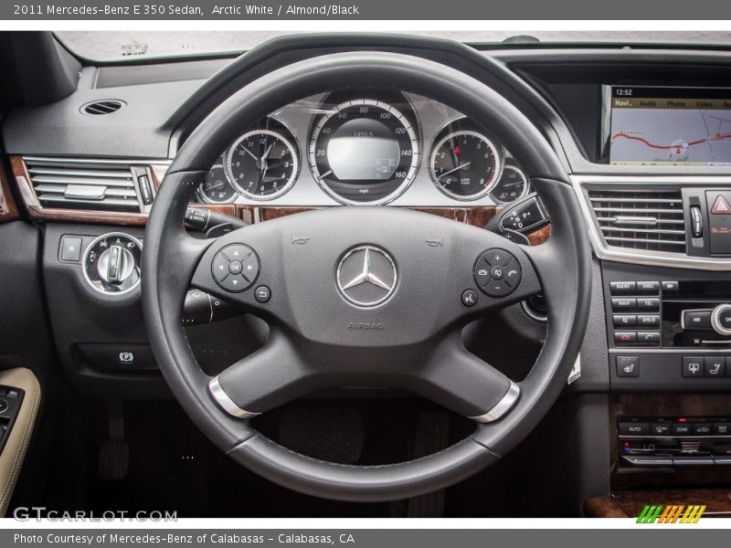 Arctic White / Almond/Black 2011 Mercedes-Benz E 350 Sedan