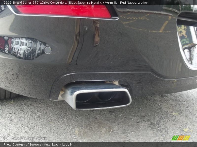 Exhaust of 2012 6 Series 650i xDrive Convertible