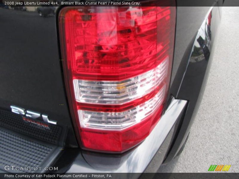 Brilliant Black Crystal Pearl / Pastel Slate Gray 2008 Jeep Liberty Limited 4x4