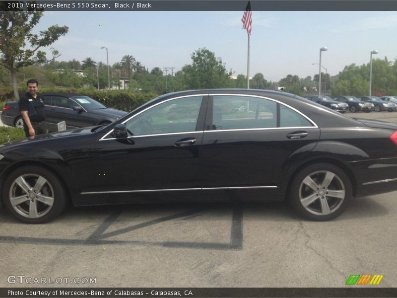 Black / Black 2010 Mercedes-Benz S 550 Sedan