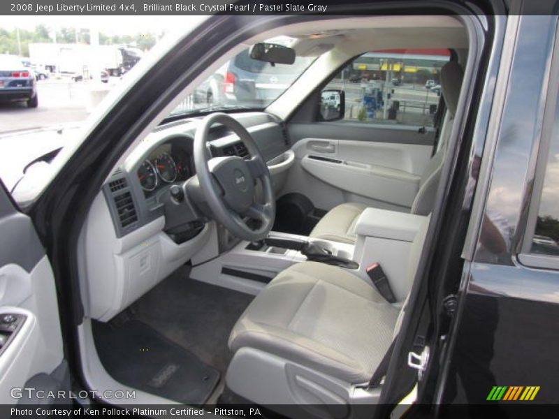 Brilliant Black Crystal Pearl / Pastel Slate Gray 2008 Jeep Liberty Limited 4x4