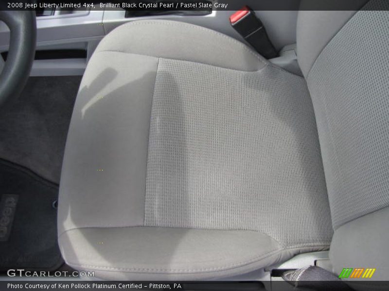 Brilliant Black Crystal Pearl / Pastel Slate Gray 2008 Jeep Liberty Limited 4x4