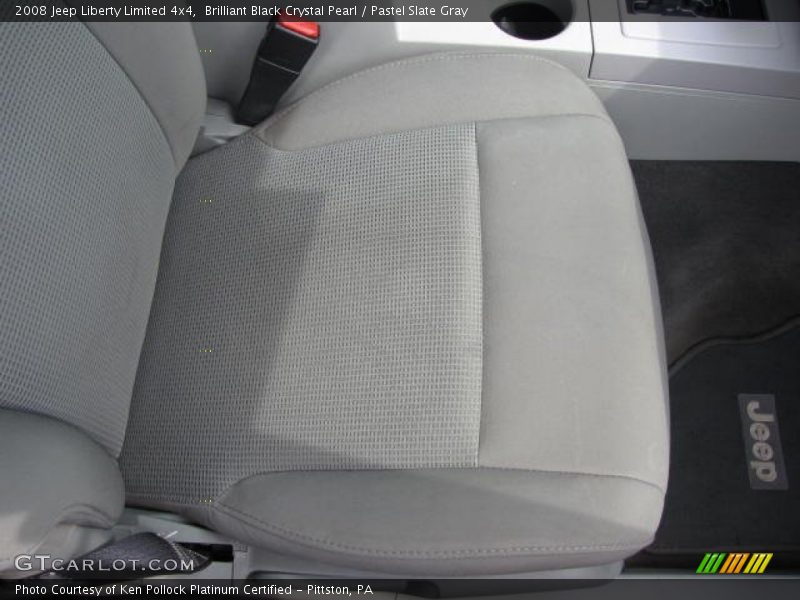 Brilliant Black Crystal Pearl / Pastel Slate Gray 2008 Jeep Liberty Limited 4x4