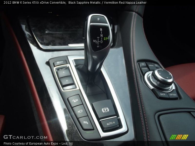 Black Sapphire Metallic / Vermillion Red Nappa Leather 2012 BMW 6 Series 650i xDrive Convertible