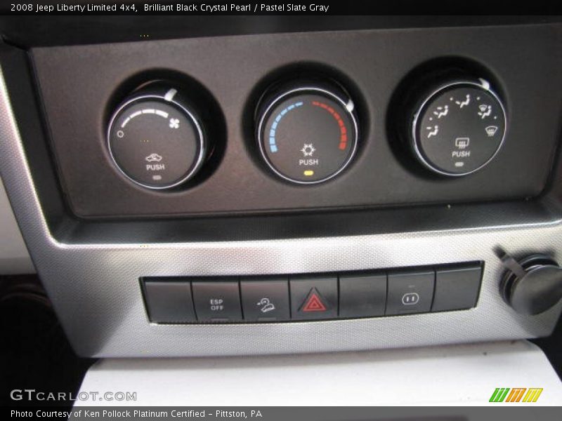 Brilliant Black Crystal Pearl / Pastel Slate Gray 2008 Jeep Liberty Limited 4x4