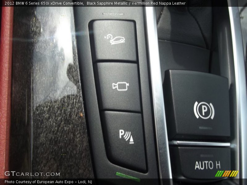 Black Sapphire Metallic / Vermillion Red Nappa Leather 2012 BMW 6 Series 650i xDrive Convertible