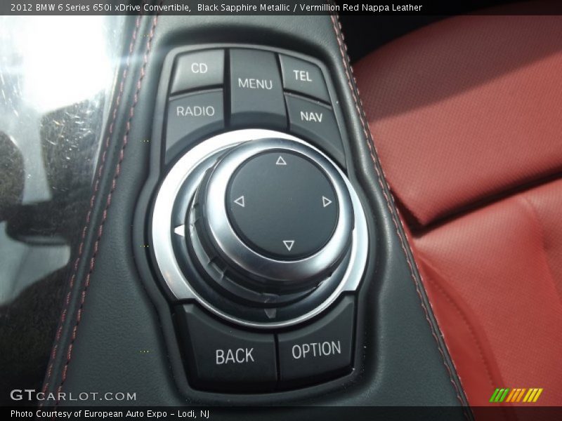 Black Sapphire Metallic / Vermillion Red Nappa Leather 2012 BMW 6 Series 650i xDrive Convertible