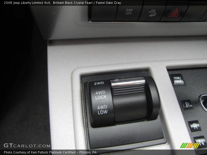 Brilliant Black Crystal Pearl / Pastel Slate Gray 2008 Jeep Liberty Limited 4x4