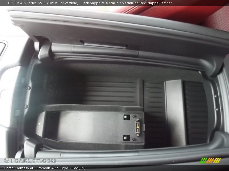 Black Sapphire Metallic / Vermillion Red Nappa Leather 2012 BMW 6 Series 650i xDrive Convertible